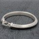 Bracelet en argent Snake Triangle 7mm