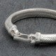 Bracelet en argent Snake Triangle 8mm