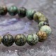 Bracelet pierre Turquoise Africaine - 8mm - taille 16-19cm