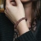 Bracelet pierre Quartz strawberry - 8mm - taille 16-19cm