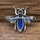 broche exception pierre lapis lazuli