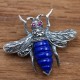 broche exception pierre lapis lazuli