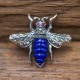 broche exception pierre lapis lazuli