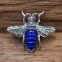 broche exception pierre lapis lazuli