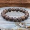 Bracelet pierre bronzite mate