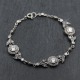 Bracelet d'exception pierre zirconium & marcassites