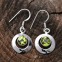 Boucles d'oreilles en argent et pierre péridot