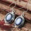 Boucles d'oreilles en argent et pierre kyanite