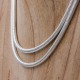 Sautoir rond en argent - 4mm