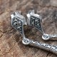 Boucles d'oreilles d'exception en argent et pierre cornaline