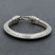 Bracelet en argent Snake Triangle 8mm