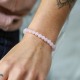 Bracelet pierre quartz rose