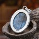 Pendentif en argent et pierre labradorite