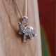 Pendentif éléphant en argent