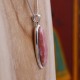 Pendentif en argent et pierre rhodochrosite