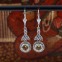 Boucles d'oreilles d'exception en argent et pierre quartz lemon