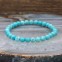 Bracelet pierre turquoise - 6mm