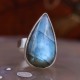 Bague en argent et pierre labradorite