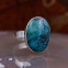 bague en argent et pierre turquoise