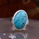 Bague en argent et pierre turquoise