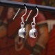 Boucles d'oreilles en argent et pierre grenat