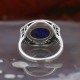 Bague d'exception en argent et pierre lapis lazuli