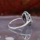 Bague d'exception en argent et pierre quartz rose