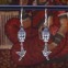 Boucles d'oreilles bouddha en argent