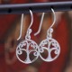Boucles d'oreilles arbre de vie en argent