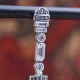 Boucles d'oreilles d'exception en argent et pierre topaze claire