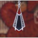 Boucles d'oreilles d'exception en argent et pierre cornaline & onyx