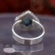 Bague en argent et pierre larimar