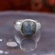 Bague en argent et pierre labradorite