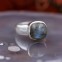 Bague en argent et pierre labradorite