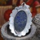 Pendentif en argent et pierre lapis lazuli