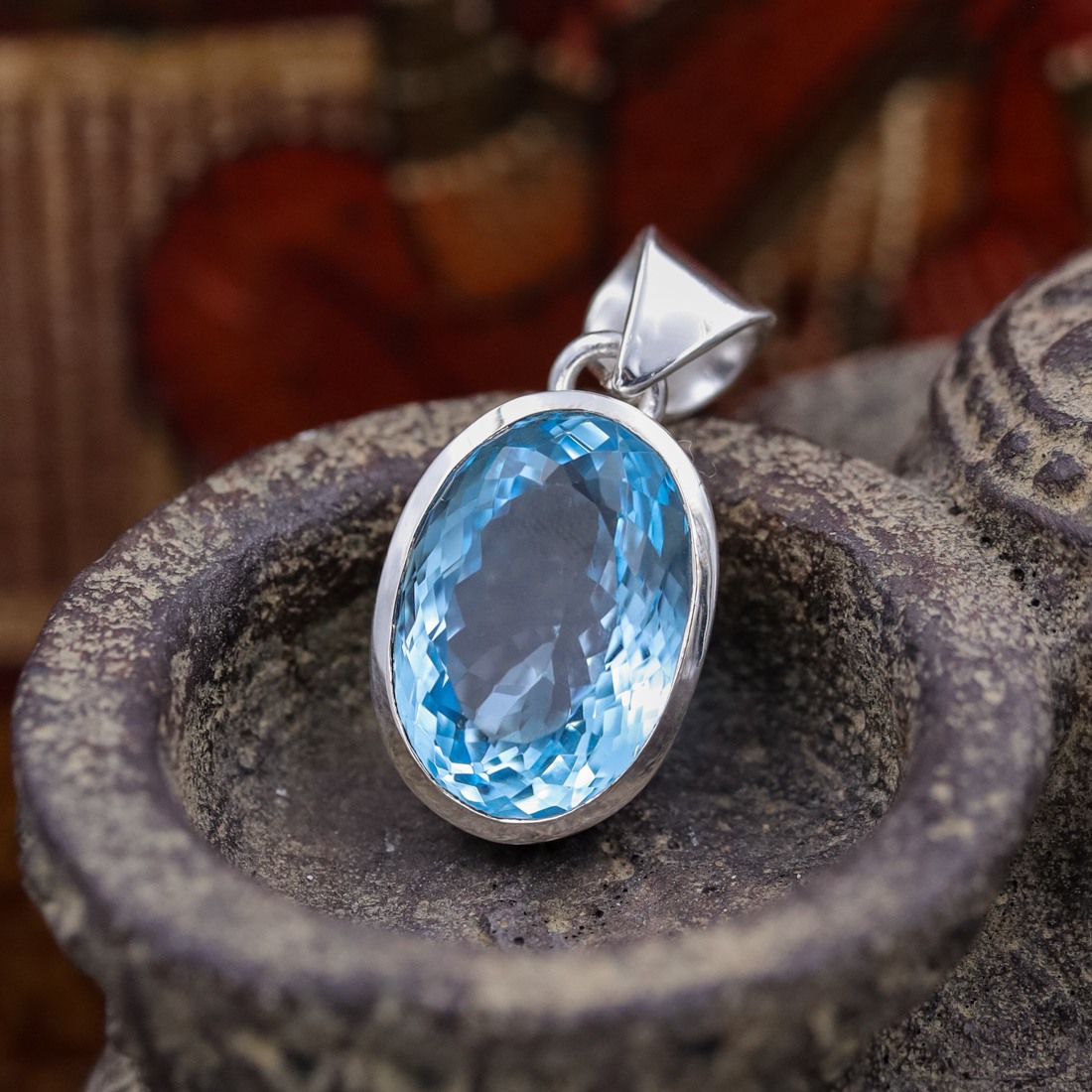 Bijoux topaze bleue best sale