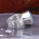 Bague en argent et pierre topaze bleue