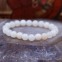 Bracelet pierre agate blanche