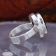 Bague en argent et pierre grenat