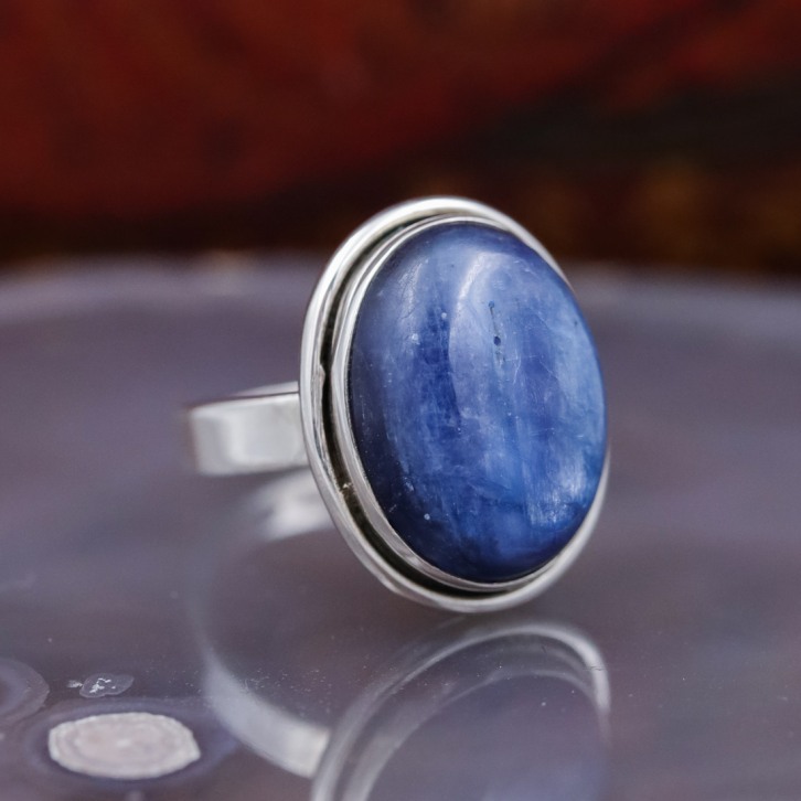 Bague pierre kyanite