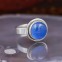 Bague en argent et pierre calcédoine