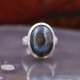 Bague en argent et pierre labradorite