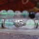 Bracelet bouddha et pierre fluorite