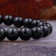 Bracelet pierre obsidienne céleste - 8mm - taille 16-19cm