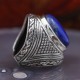 Bague en argent et pierre lapis lazuli