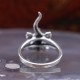 Bague d'exception en argent et pierre émeraude