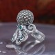 Bague d'exception mini octopus en argent