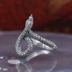 Bague d'exception serpent en argent