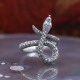 Bague d'exception serpent en argent