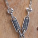 Collier d'exception en argent et pierre onyx